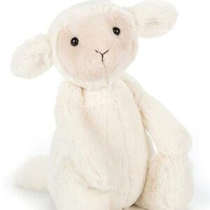 NWOT Rare HTF Jellycat Small Bashful Lamb 8” Plush Stuffed Animal Toy Sheep
